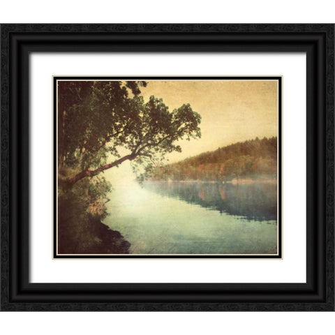 Sunset I Black Ornate Wood Framed Art Print with Double Matting by Melious, Amy