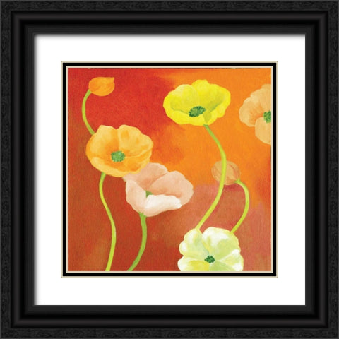 Tangerine Dream I Black Ornate Wood Framed Art Print with Double Matting by Ferry, Margaret