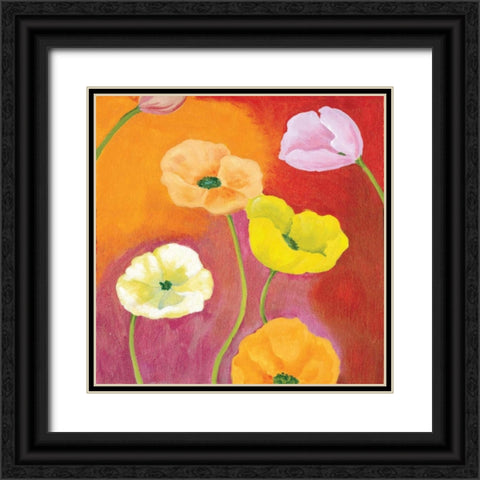 Tangerine Dream II Black Ornate Wood Framed Art Print with Double Matting by Ferry, Margaret