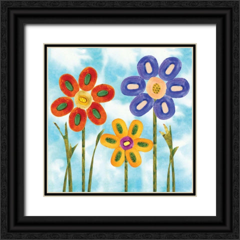 Playground II Black Ornate Wood Framed Art Print with Double Matting by Ferry, Margaret
