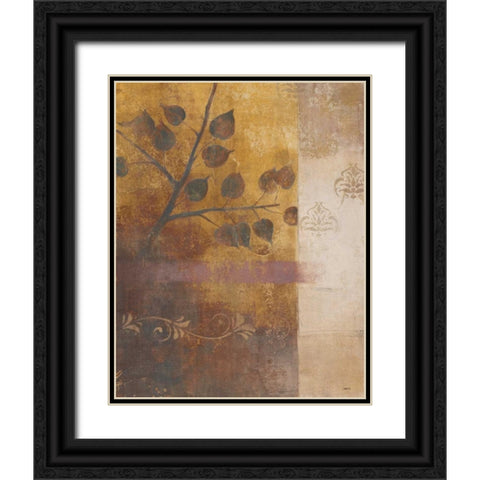 Woodland Shadows II Black Ornate Wood Framed Art Print with Double Matting by Martin, Cheryl