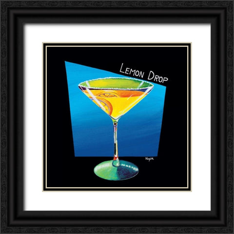 Lemon Drop Black Ornate Wood Framed Art Print with Double Matting by Naylor, Mary