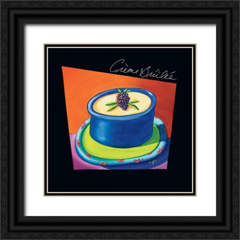 Creme Brulee Black Ornate Wood Framed Art Print with Double Matting by Naylor, Mary