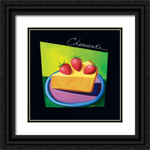 Cheesecake Black Ornate Wood Framed Art Print with Double Matting by Naylor, Mary