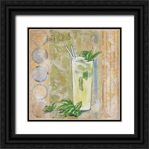 Mojito Black Ornate Wood Framed Art Print with Double Matting by Osborne, Susan