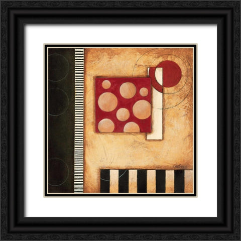 Mosaic I Black Ornate Wood Framed Art Print with Double Matting by Osborne, Susan