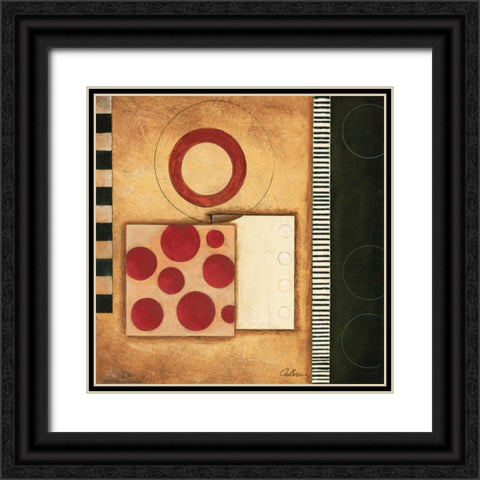 Mosaic II Black Ornate Wood Framed Art Print with Double Matting by Osborne, Susan