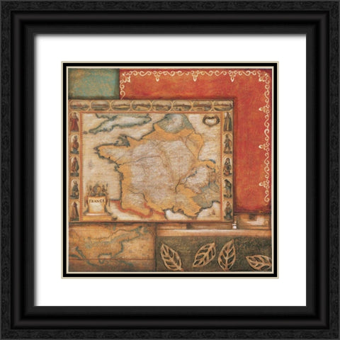 Renaissance II Black Ornate Wood Framed Art Print with Double Matting by Osborne, Susan