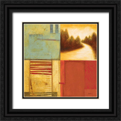 Lakeside Memories II Black Ornate Wood Framed Art Print with Double Matting by Osborne, Susan