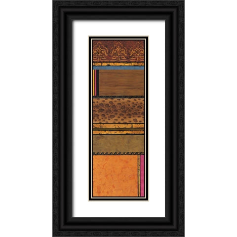 Continental Drift I Black Ornate Wood Framed Art Print with Double Matting by Palmer, Michael