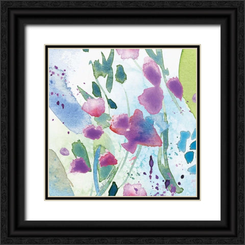 Wildflower Dance I Black Ornate Wood Framed Art Print with Double Matting by Paton, Julie