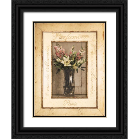 Nostalgia II Black Ornate Wood Framed Art Print with Double Matting by Pela Design