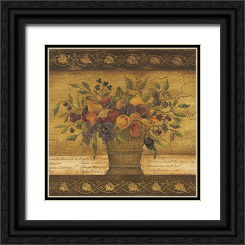 Abundance II Black Ornate Wood Framed Art Print with Double Matting by Poloson, Kimberly