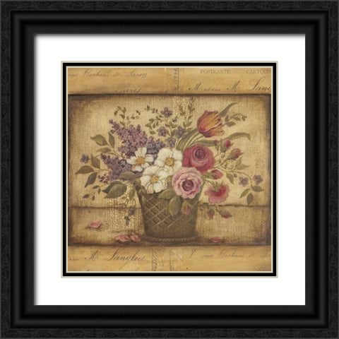 Paris I Black Ornate Wood Framed Art Print with Double Matting by Poloson, Kimberly