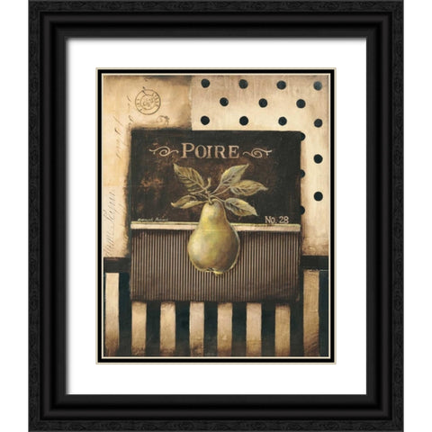 Poire Black Ornate Wood Framed Art Print with Double Matting by Poloson, Kimberly