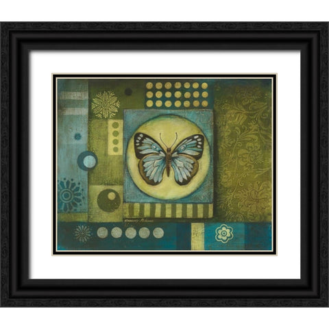 Metamorphic II Black Ornate Wood Framed Art Print with Double Matting by Poloson, Kimberly