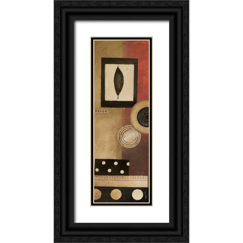 Radius Panel I Black Ornate Wood Framed Art Print with Double Matting by Poloson, Kimberly