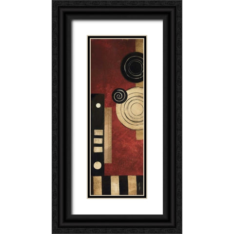 Radius Panel II Black Ornate Wood Framed Art Print with Double Matting by Poloson, Kimberly