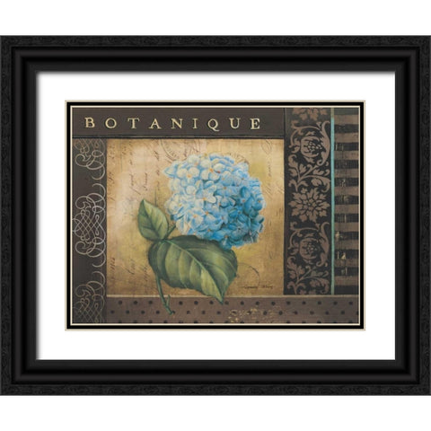 Botanique I Black Ornate Wood Framed Art Print with Double Matting by Poloson, Kimberly