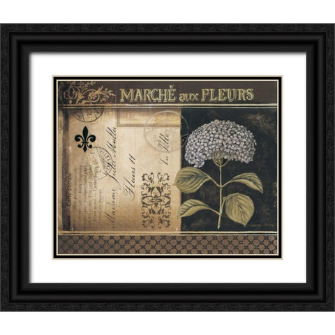 Botanique II Black Ornate Wood Framed Art Print with Double Matting by Poloson, Kimberly