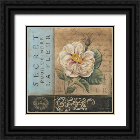 Le Jardin Secret I Black Ornate Wood Framed Art Print with Double Matting by Poloson, Kimberly