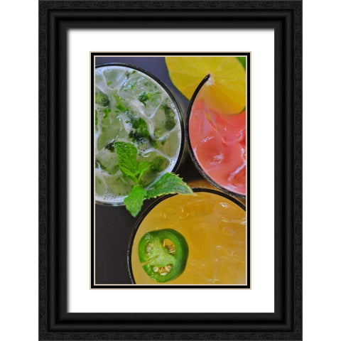 Happy Hour IV Black Ornate Wood Framed Art Print with Double Matting by Berzel, Erin