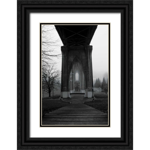 BW St. Johns Arches VI Black Ornate Wood Framed Art Print with Double Matting by Berzel, Erin