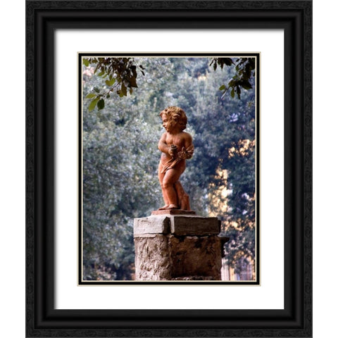 Bambino II Black Ornate Wood Framed Art Print with Double Matting by Crane, Rita