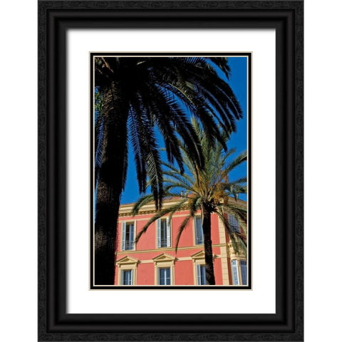 French Riviera I Black Ornate Wood Framed Art Print with Double Matting by Crane, Rita
