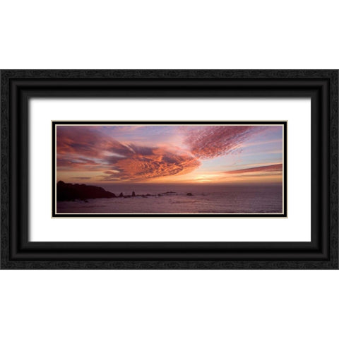 Sunset Sky III Black Ornate Wood Framed Art Print with Double Matting by Crane, Rita