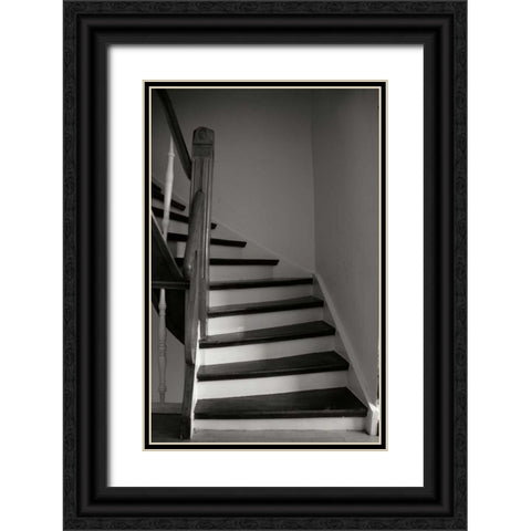 Einbeck Stairwell Black Ornate Wood Framed Art Print with Double Matting by Christensen, Jim