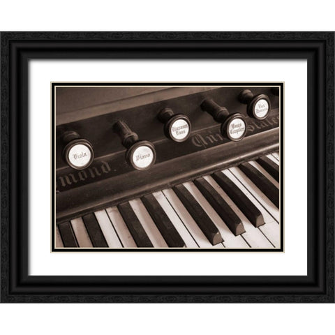 Organ I Black Ornate Wood Framed Art Print with Double Matting by Christensen, Jim