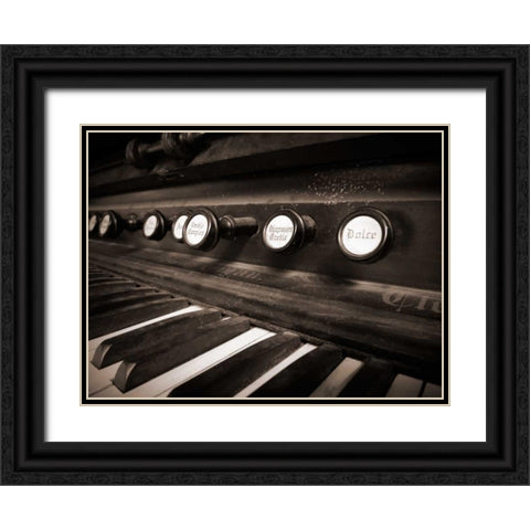 Organ II Black Ornate Wood Framed Art Print with Double Matting by Christensen, Jim