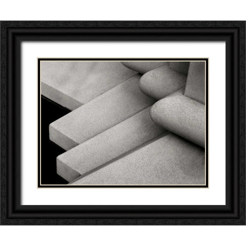 Angles Black Ornate Wood Framed Art Print with Double Matting by Christensen, Jim
