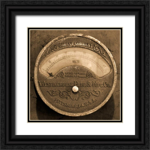 Gauge II Black Ornate Wood Framed Art Print with Double Matting by Christensen, Jim