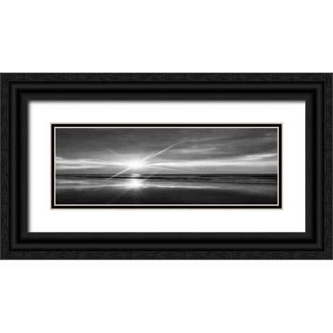 Beauteous Light Panel Bw I Black Ornate Wood Framed Art Print with Double Matting by Hausenflock, Alan