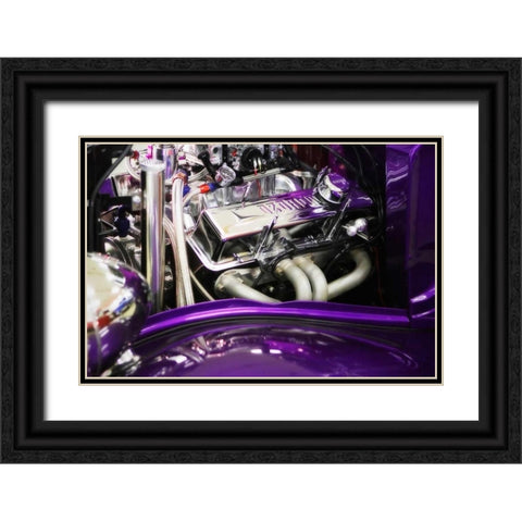 Street Rod II Black Ornate Wood Framed Art Print with Double Matting by Hausenflock, Alan