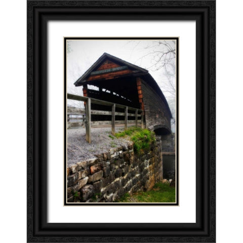 Humpback Bridge III Black Ornate Wood Framed Art Print with Double Matting by Hausenflock, Alan