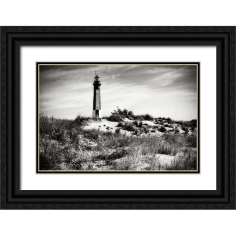 Cape Henry Light V Black Ornate Wood Framed Art Print with Double Matting by Hausenflock, Alan
