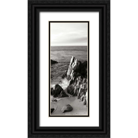 Lovers Point Panel BW 4 Black Ornate Wood Framed Art Print with Double Matting by Hausenflock, Alan