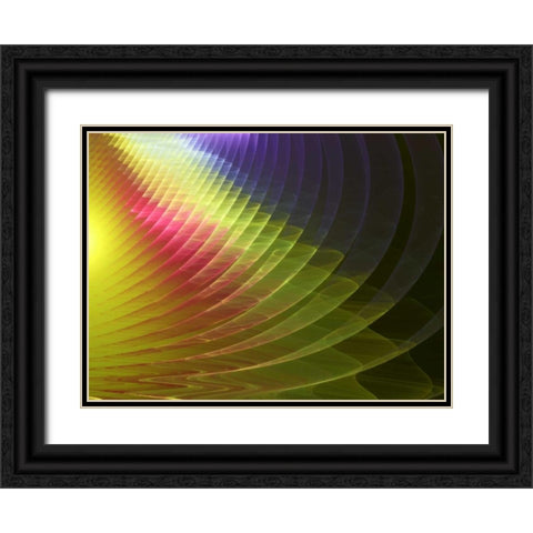Arches of Color II Black Ornate Wood Framed Art Print with Double Matting by Hausenflock, Alan