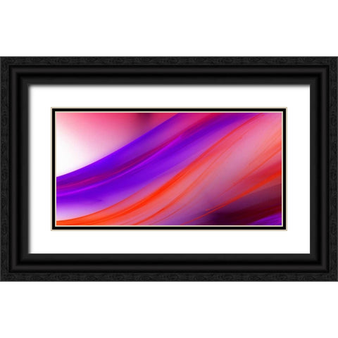 Flow II Black Ornate Wood Framed Art Print with Double Matting by Hausenflock, Alan