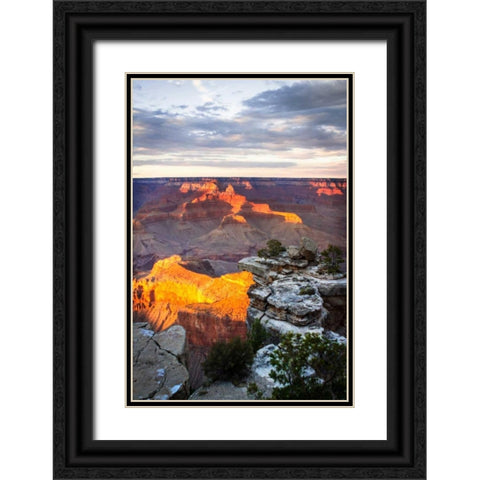 Mather Point Sunset VI Black Ornate Wood Framed Art Print with Double Matting by Hausenflock, Alan