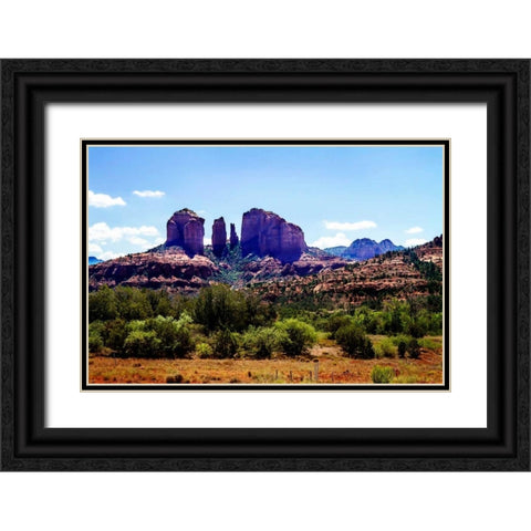 Cathedral Rock I Black Ornate Wood Framed Art Print with Double Matting by Hausenflock, Alan