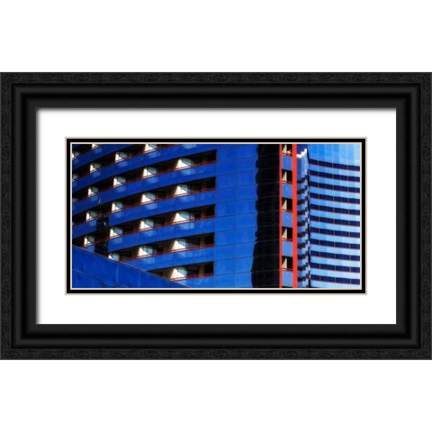 Curves and Reflections I Black Ornate Wood Framed Art Print with Double Matting by Hausenflock, Alan