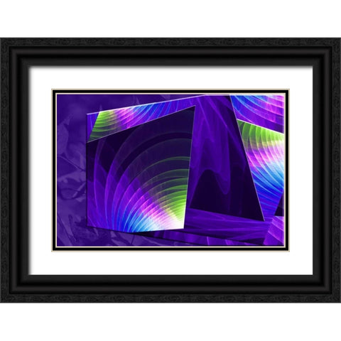Colorful Planes II Black Ornate Wood Framed Art Print with Double Matting by Hausenflock, Alan