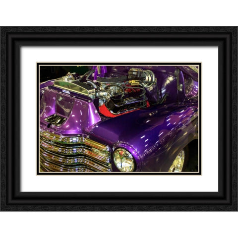 Purple Flamer I Black Ornate Wood Framed Art Print with Double Matting by Hausenflock, Alan