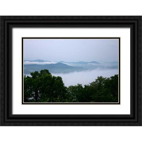 Serene Countryside II Black Ornate Wood Framed Art Print with Double Matting by Hausenflock, Alan