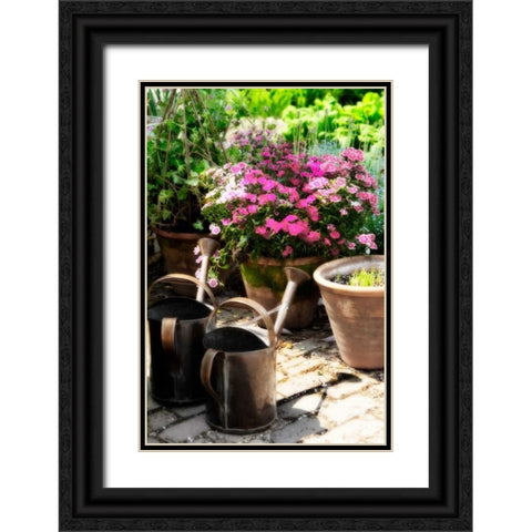 The Garden Nook III Black Ornate Wood Framed Art Print with Double Matting by Hausenflock, Alan