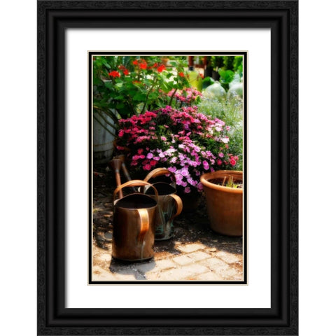 The Garden Nook IV Black Ornate Wood Framed Art Print with Double Matting by Hausenflock, Alan